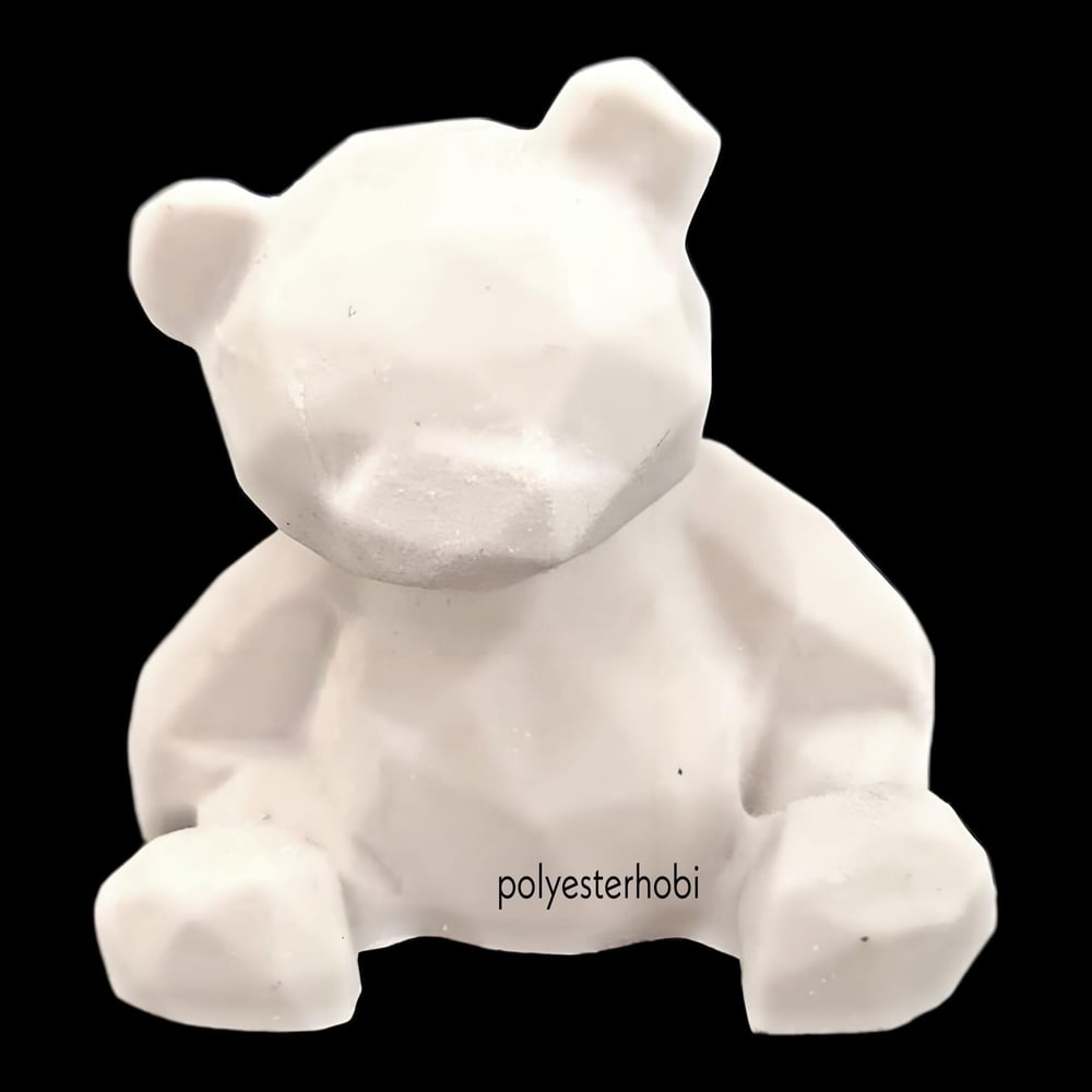 Ob 1878 - Mini Kübik Ayı Ham Polyester Obje