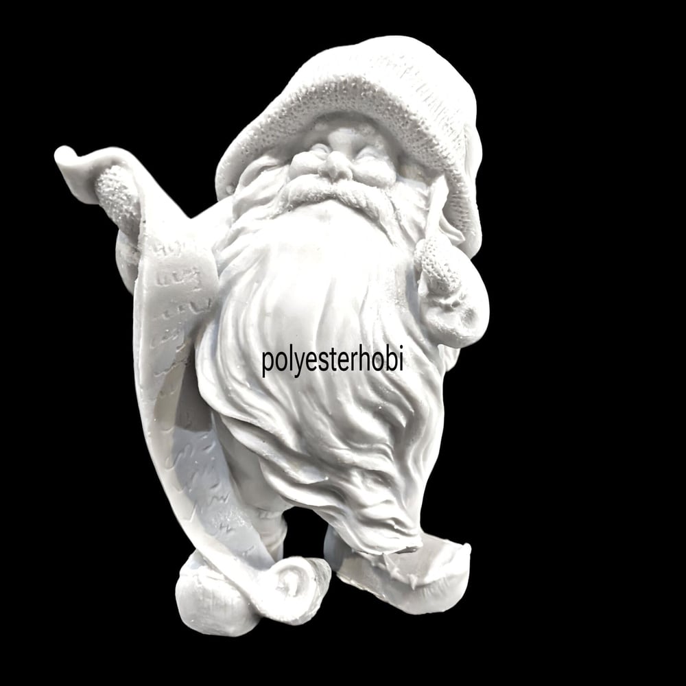 OB 2046 - Noel Baba Hediye Yazan Ham Polyester Obje