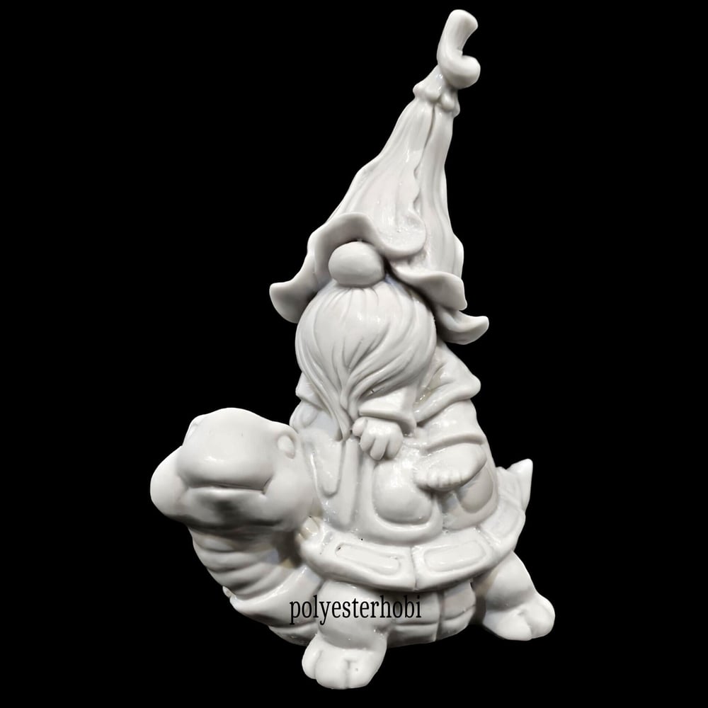 OB 2097 - Cüce Kaplumbağa Detaylı Biblo Ham Polyester Obje