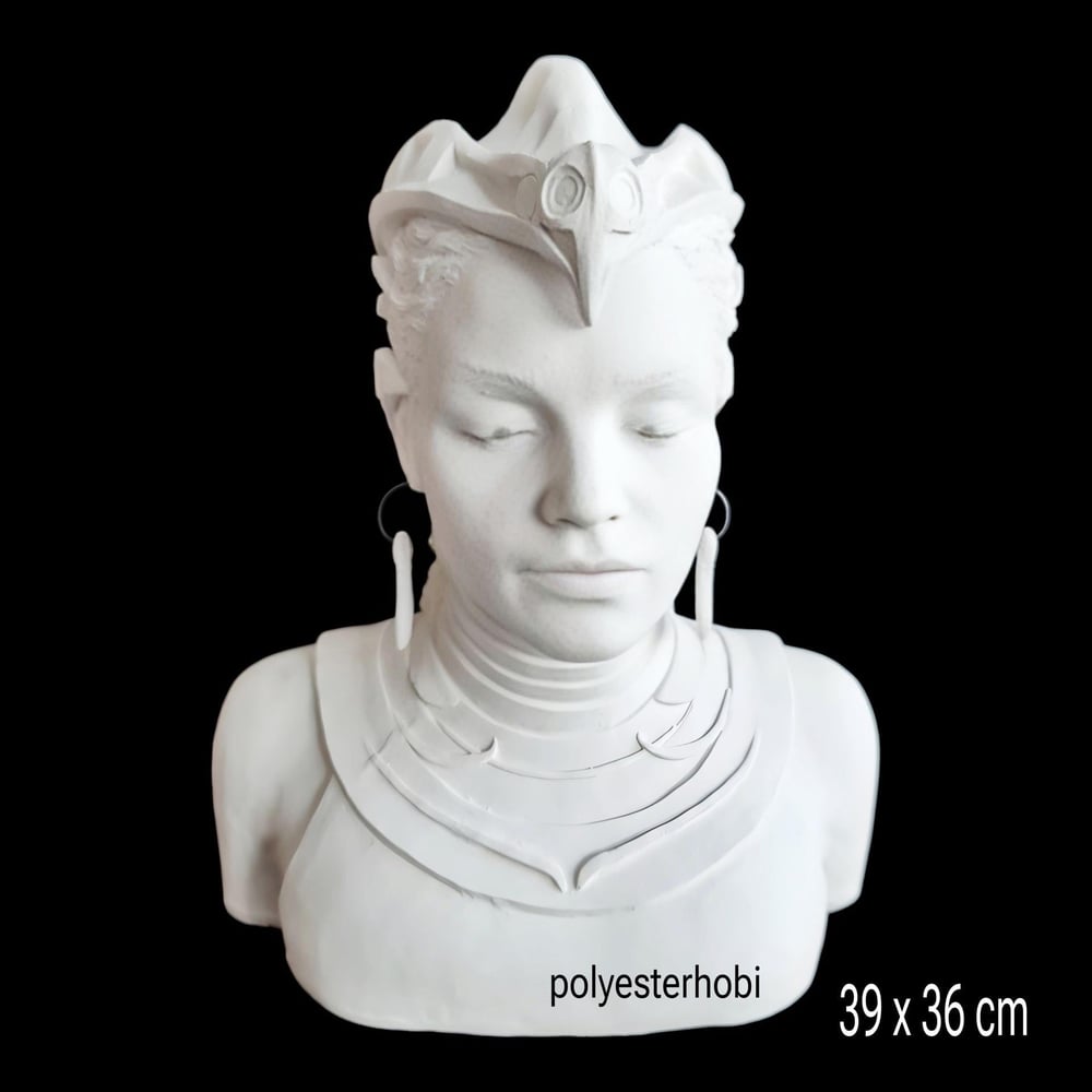 OB 2146 - Dryope Mitolojik Kız Heykel Ham Polyester Büst