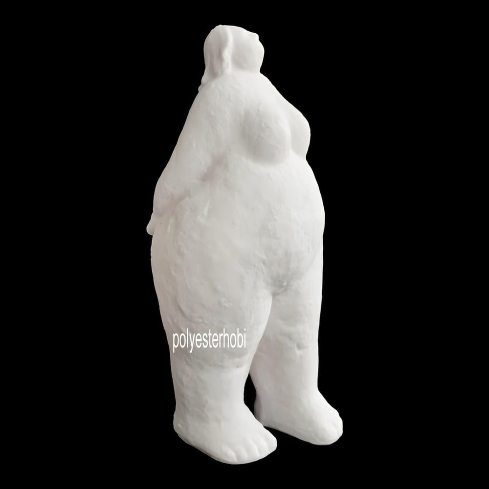 OB 2166 - Modern Soyut Lady Dekoratif Obje Ham Polyester Heykel