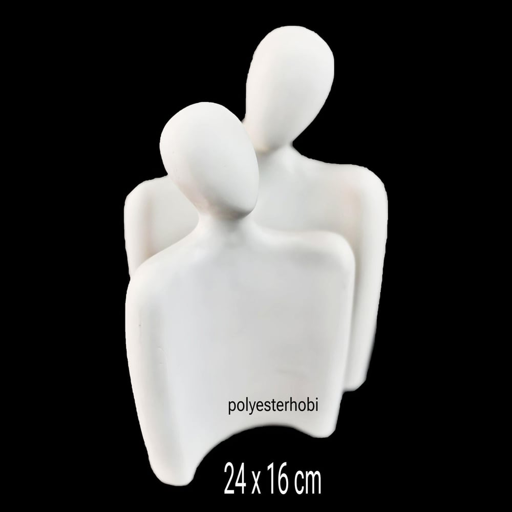 OB 2185 - Modern Sevgililer Ham Polyester Dekoratif Obje