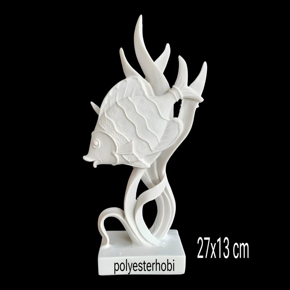 OB 2218 - Balık Biblo Ham Polyester Dekoratif Obje