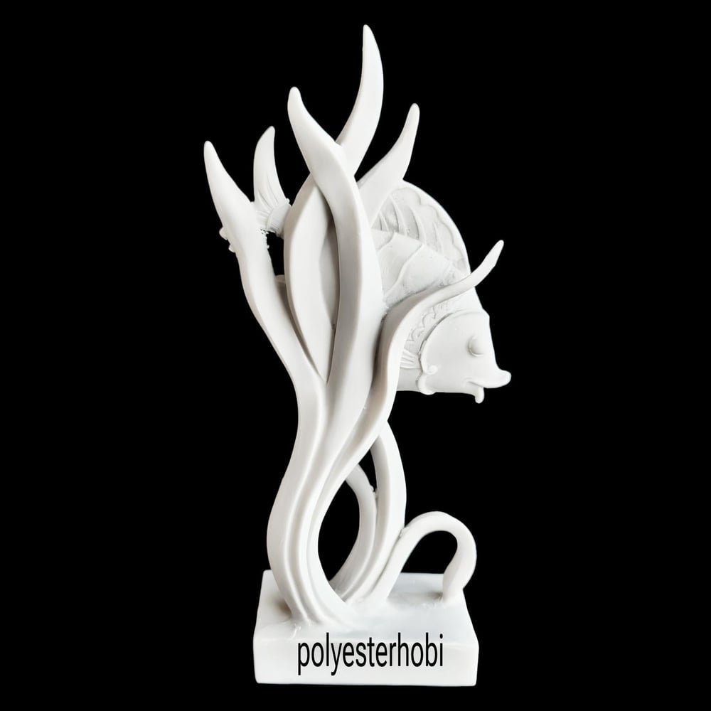 OB 2218 - Balık Biblo Ham Polyester Dekoratif Obje