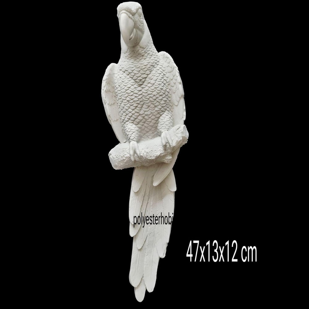 OB 2303 - Papağan Duvar Dekor Dev Boy Ham Polyester Dekoratif Obje