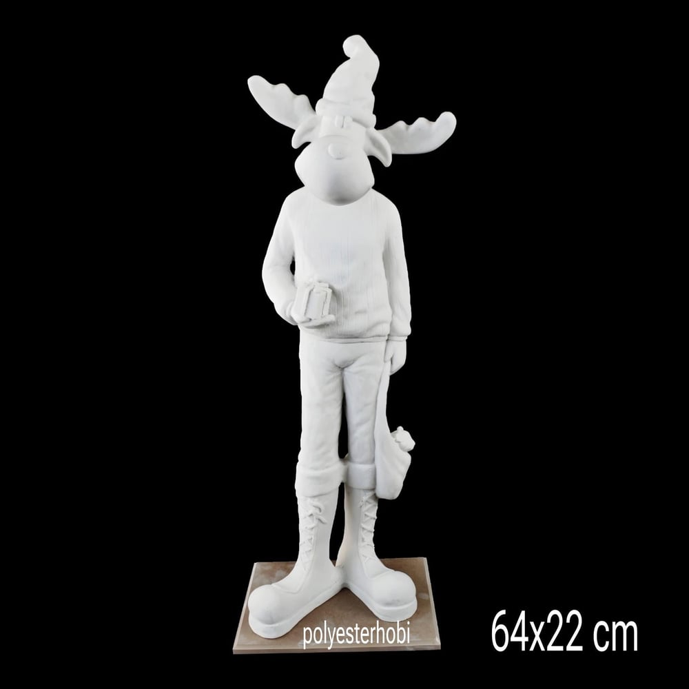 OB 2354 - Dev Geyik Adam Ham Polyester Obje
