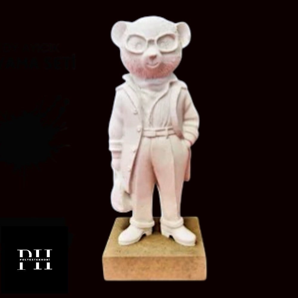 OB 2407 - Tedy Ayıcık Biblo Ham Polyester Obje 