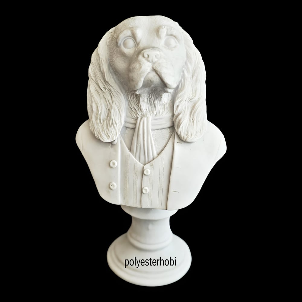 OB 2412 - Köpek Kravatlı Biblo Ham Polyester Heykel 