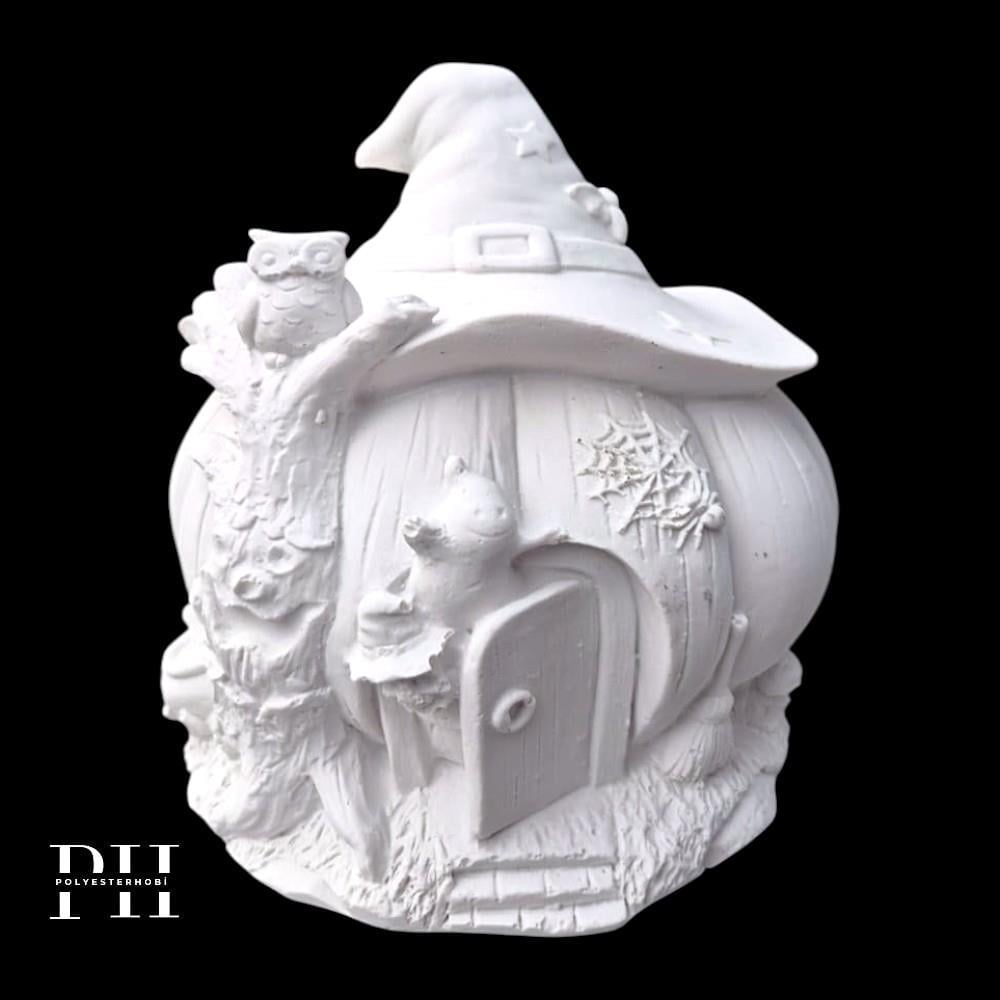 Ob 2581 - Kabak Ev Halloween Ham Polyester Ev Bahçe Dekor Obje