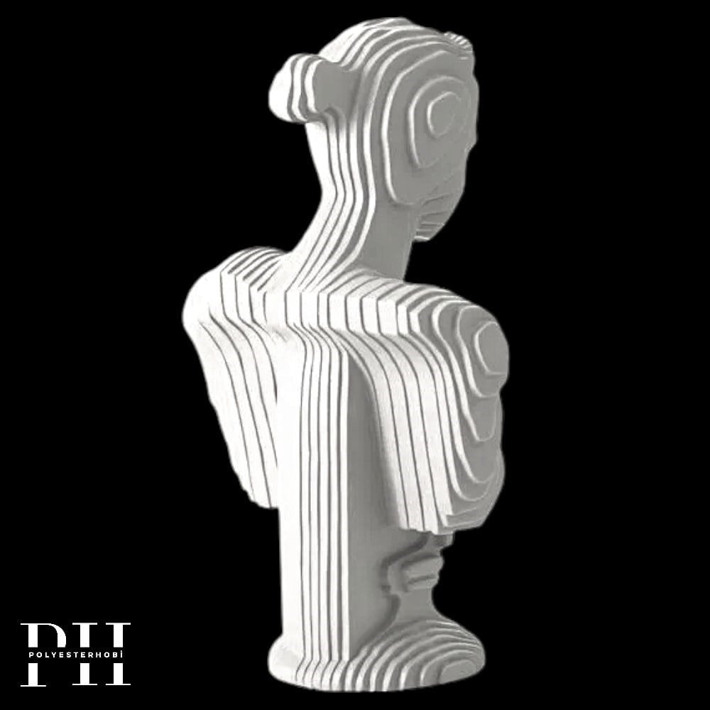 Ob 2692 - Modern Diana Heykel  Ham Polyester Ev Dekor Obje