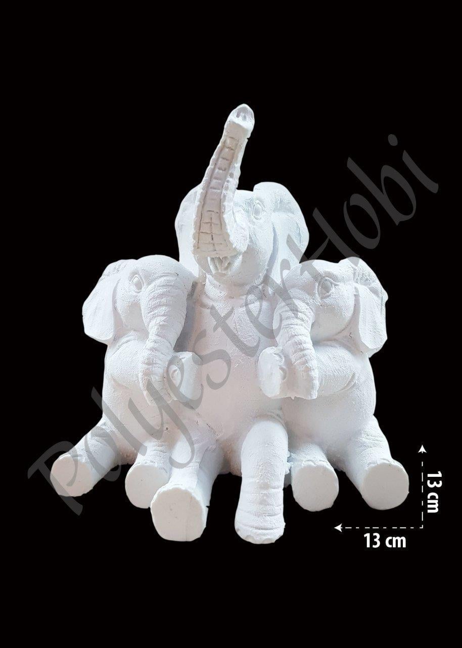 OB 510 - Fil Ailesi Biblo Ham Polyester Obje