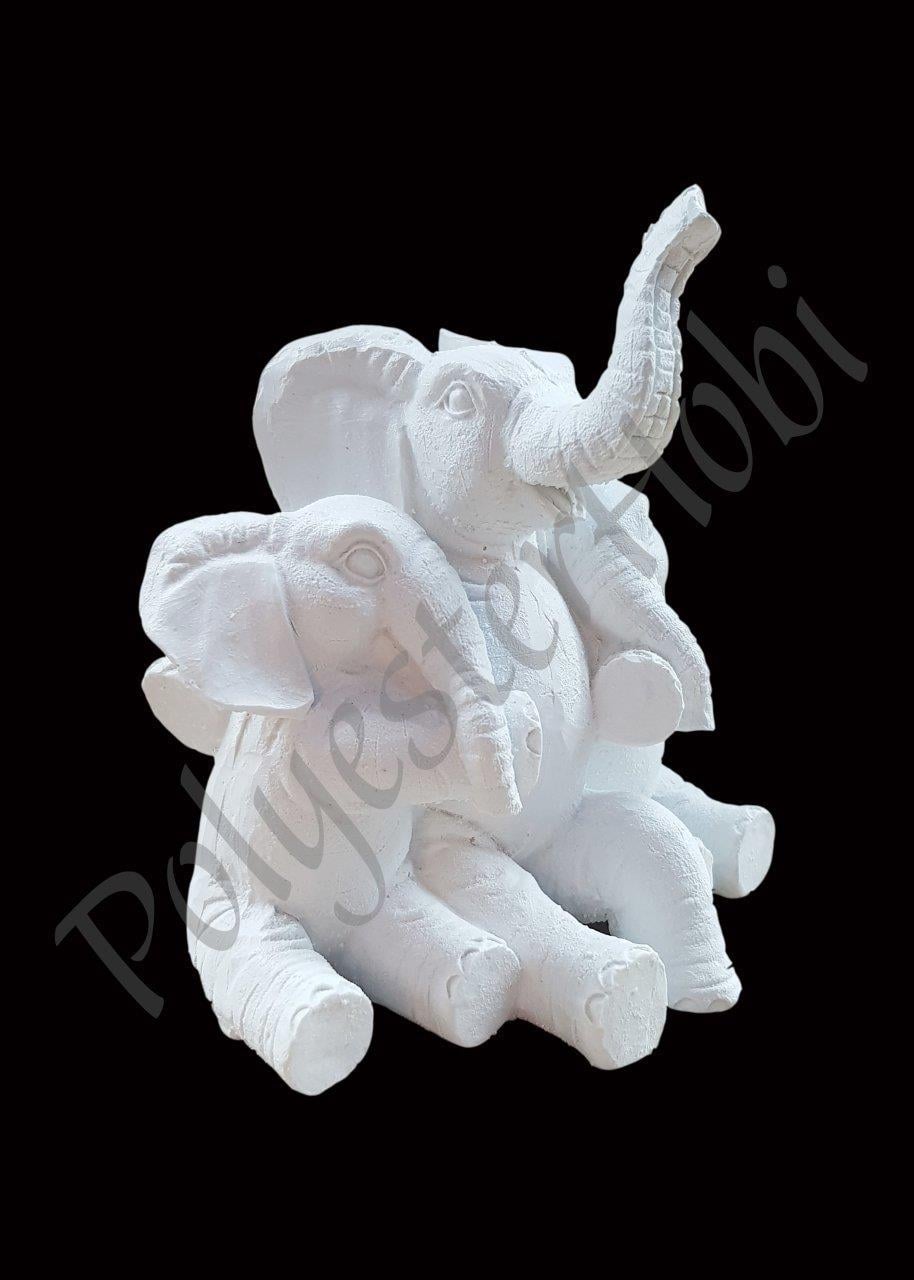 OB 510 - Fil Ailesi Biblo Ham Polyester Obje
