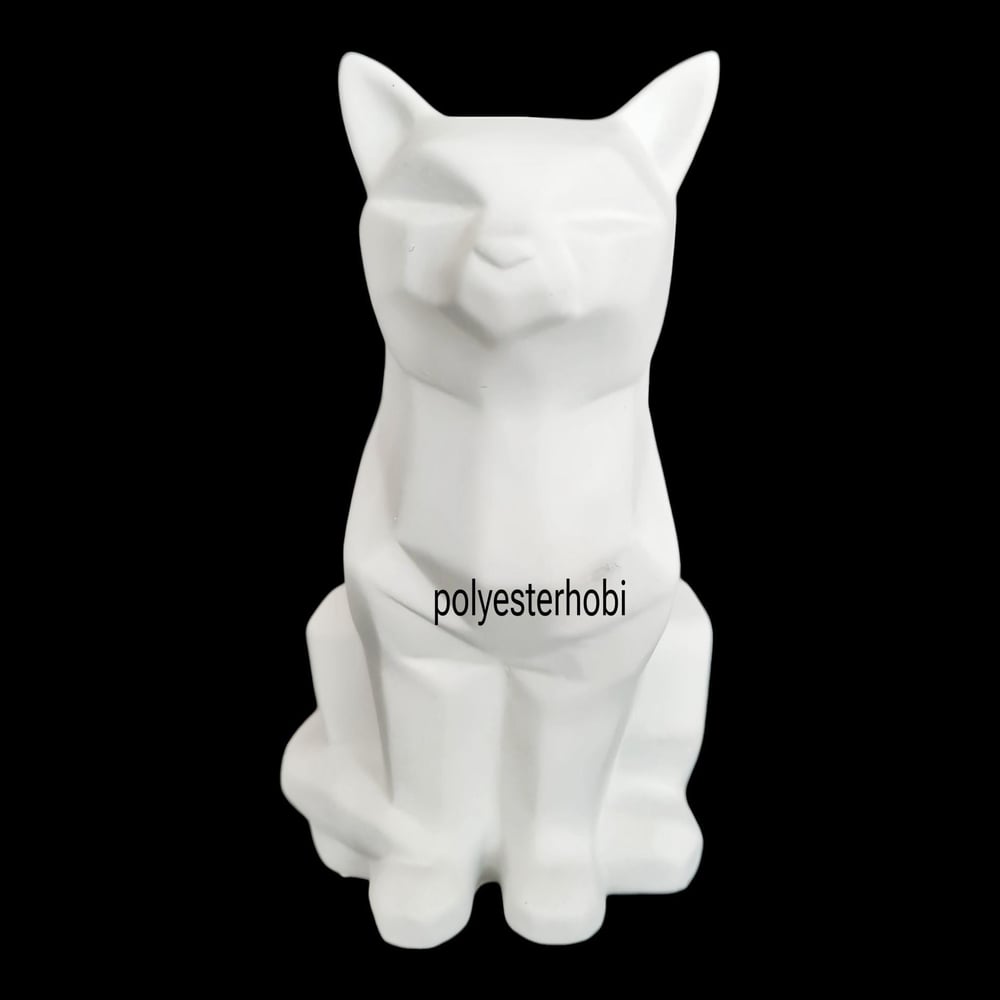 Ob 514 - Kübik Kedi Ham Polyester Obje