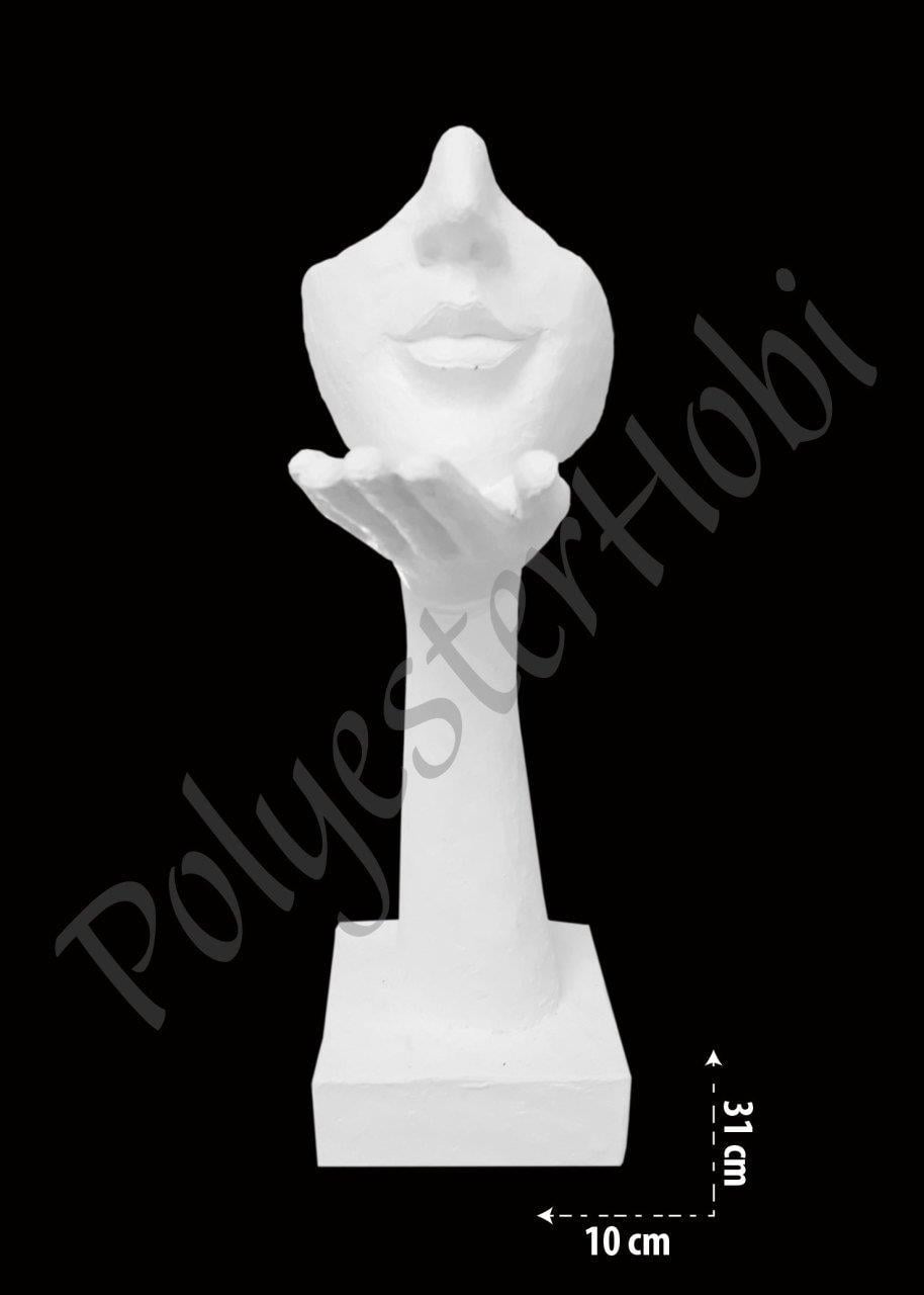 OB 524 - Öpücük Maske Ham Polyester  Heykel