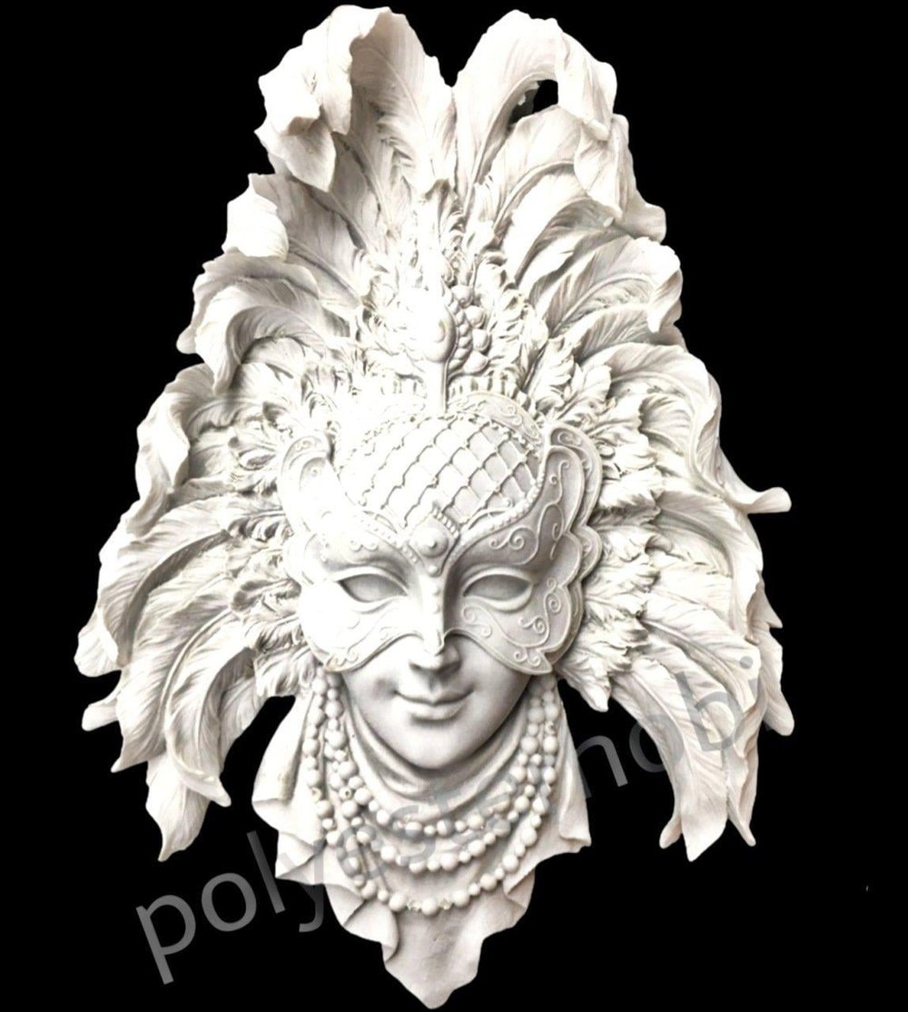 OB 942 - Venedik Maske Ham Polyester Obje 9