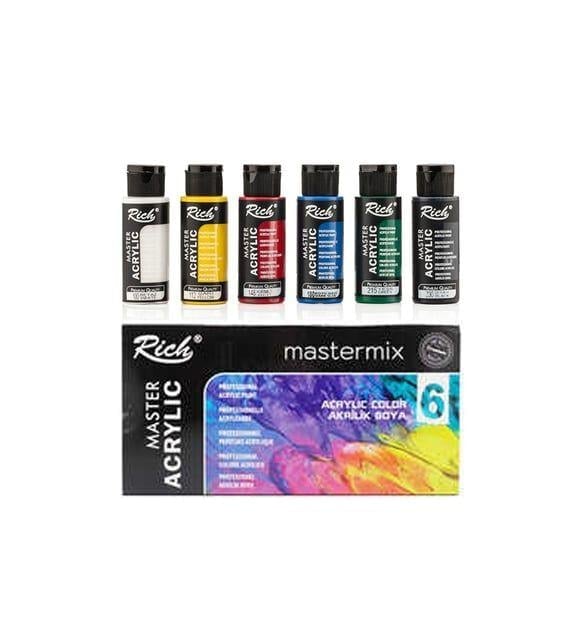 RİCH MASTERMİX AKRİLİK 60 CC 6 LI SET