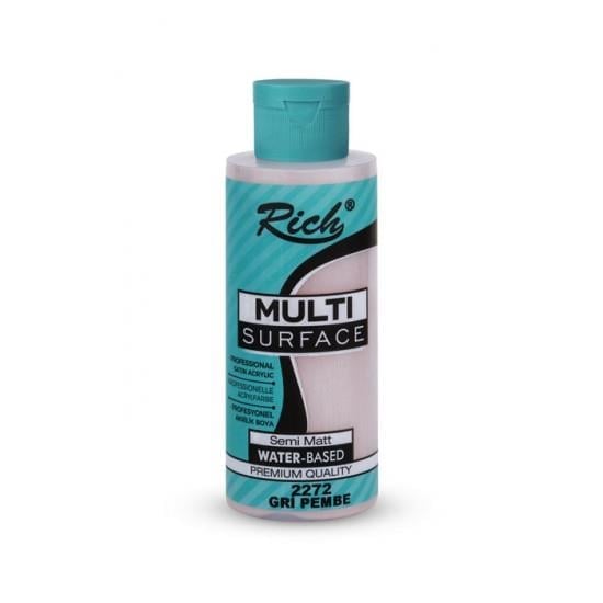 Rich Multi Surface Her Yüzey İçin Akrilik Boya 120 Cc 2277 Gri Pembe