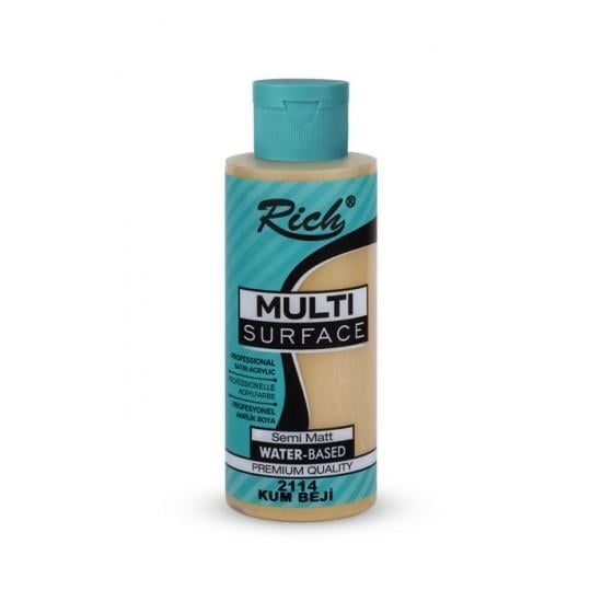 Rich Multi Surface Her Yüzey İçin Akrilik Boya 120 Cc 2114 Kum Beji