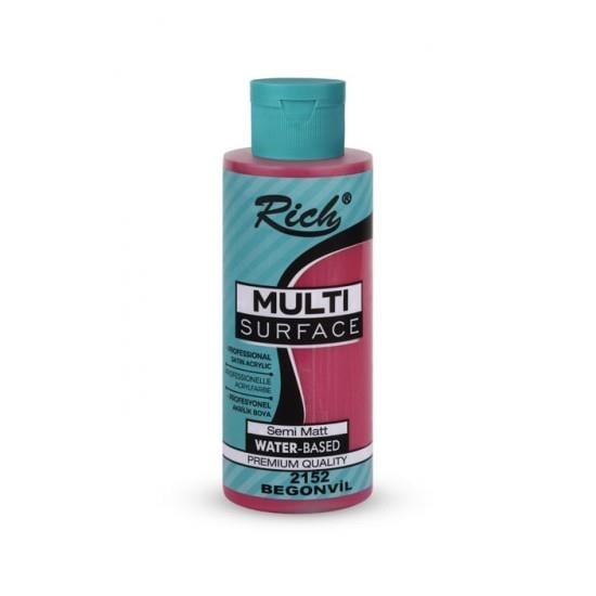 Rich Multi Surface Her Yüzey İçin Akrilik Boya 120 Cc 2152 Begonvil