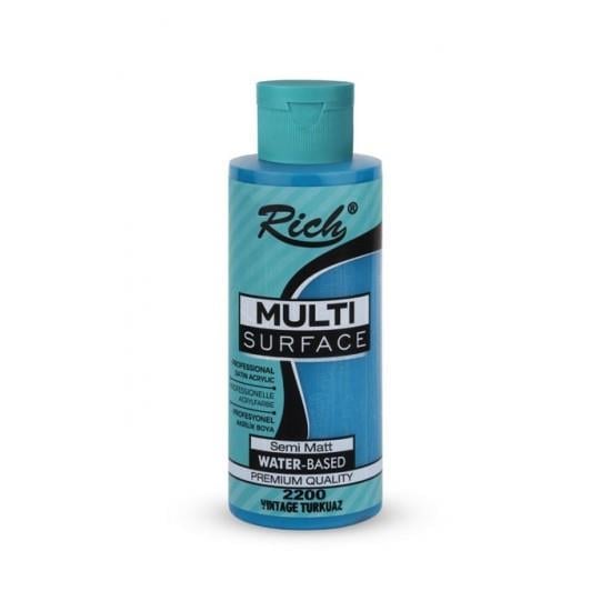 Rich Multi Surface Her Yüzey İçin Akrilik Boya 120 Cc 2200 Vintage Turkuaz