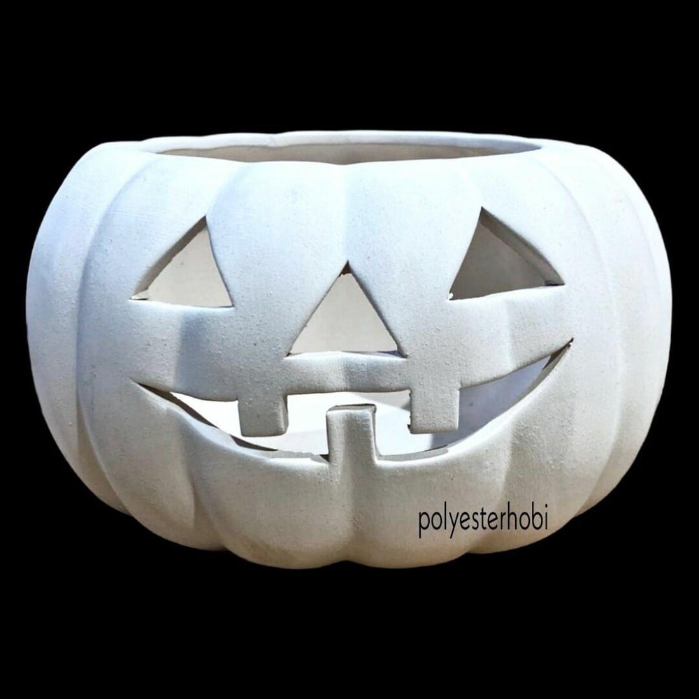 SO 89 - Hallowen Bal Kabak Orta Boy Ham Seramik
