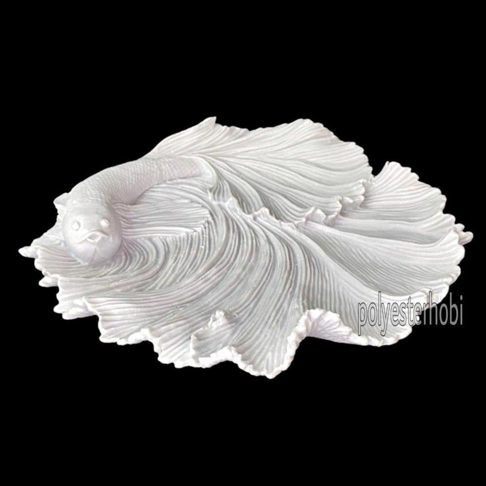 Ta 108 - Balıklı Tabak Ham Polyester Obje