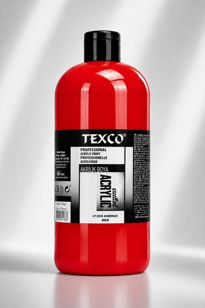 Texco Su Bazlı Akrilik 400 ml Kırmızı