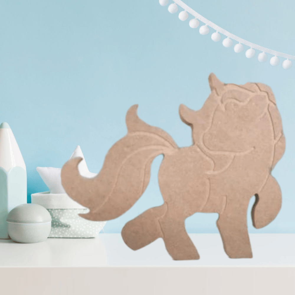 Unicorn Ham Ahşap Çocuk Odası Obje