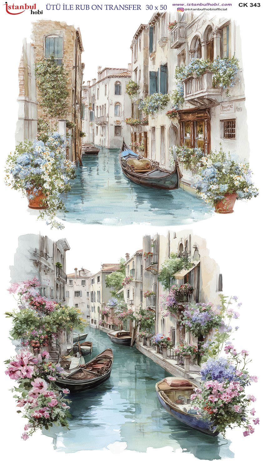 Ütü İle Baskı Transfer Kumaş Ve Ahşap Rubon 30 x 50 cm CK 343