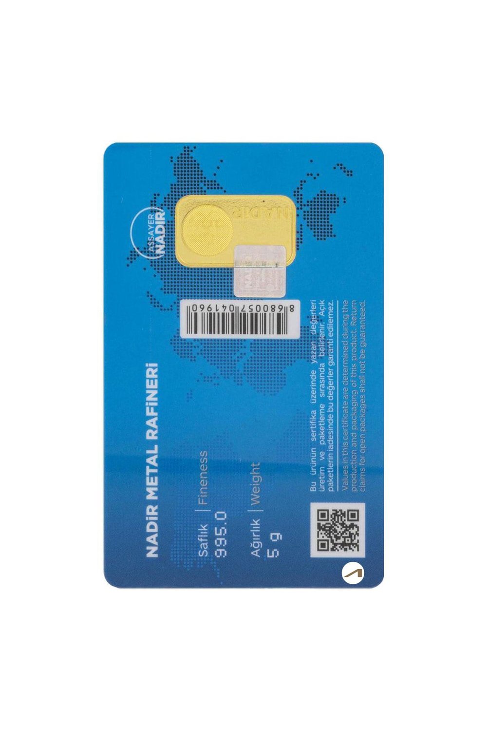 5 gr 24 Ayar Nadirgold gram Altın