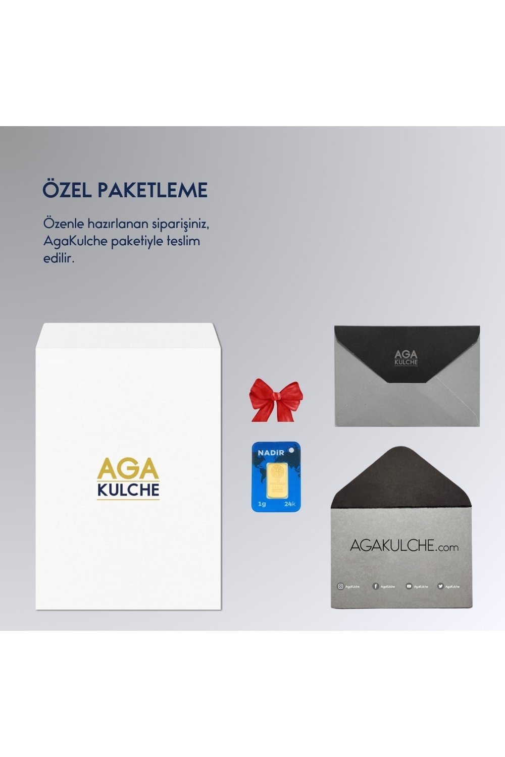 AgaKulche 1 gr 995 24 Ayar Altın