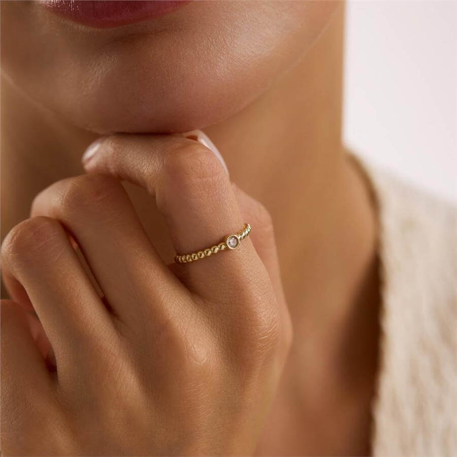 14 Ayar Minimal Yüzük