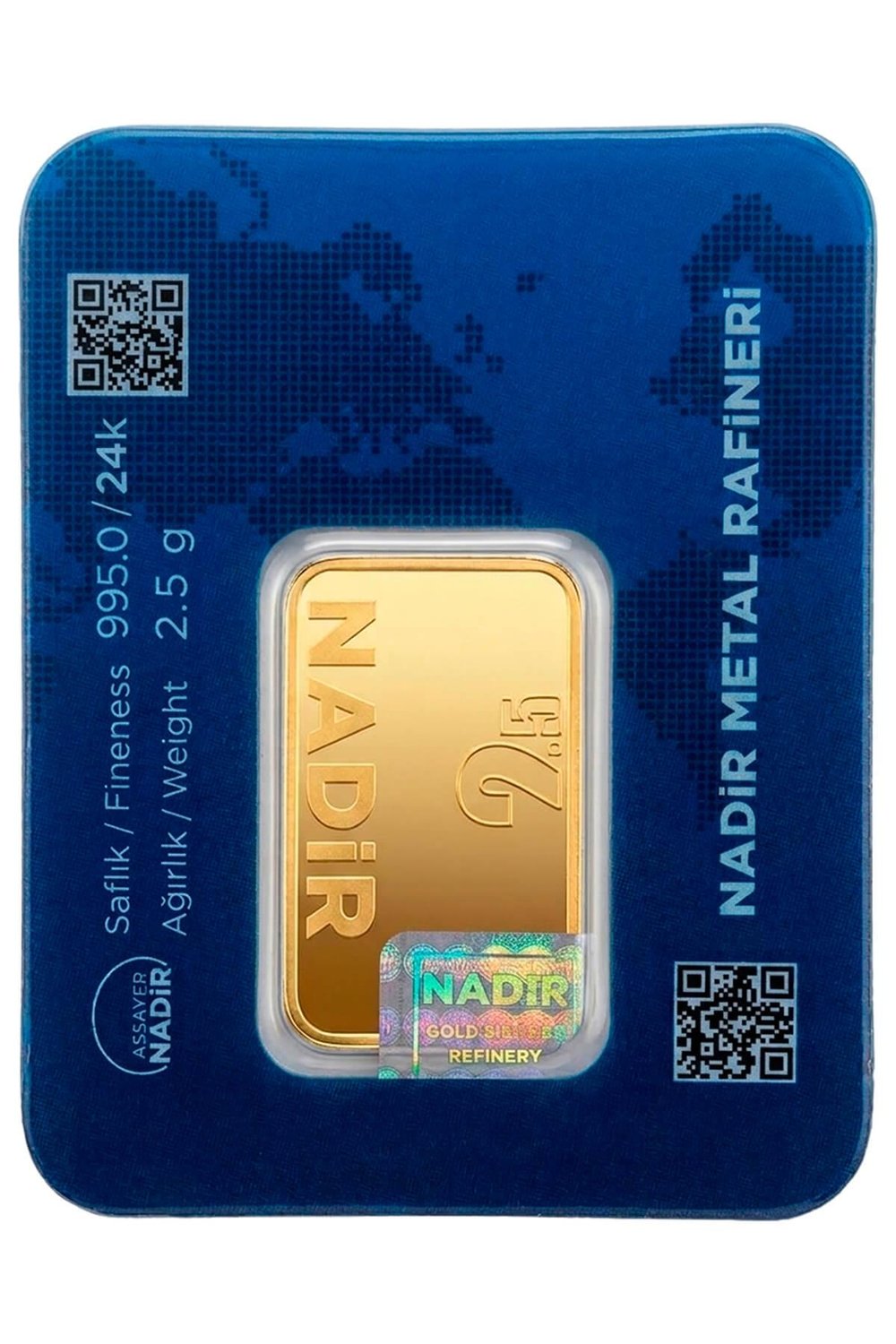 Nadir Gold 24 Ayar 2,5 Gram Külçe Altın