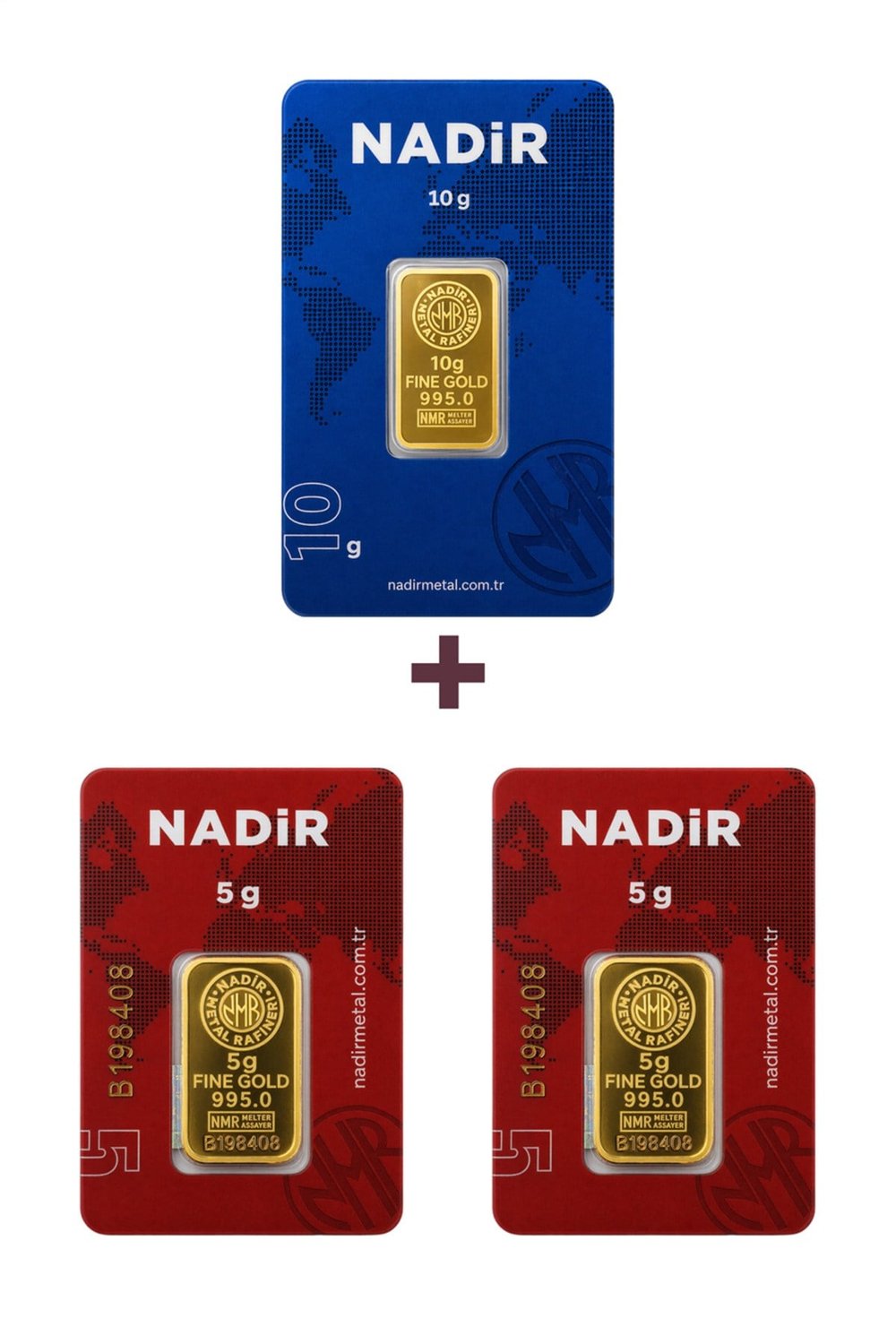 24 Ayar 20 Gram Külçe Altın (1 Adet 10 Gram Külçe Altın + 2 Adet 5 Gram Külçe Altın )