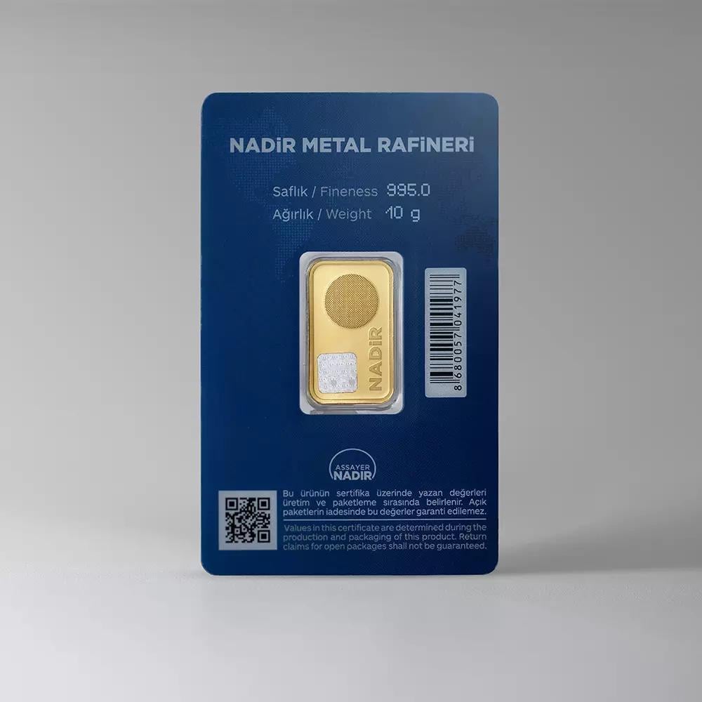 Nadir Gold 24 Ayar 10 Gram Külçe Altın