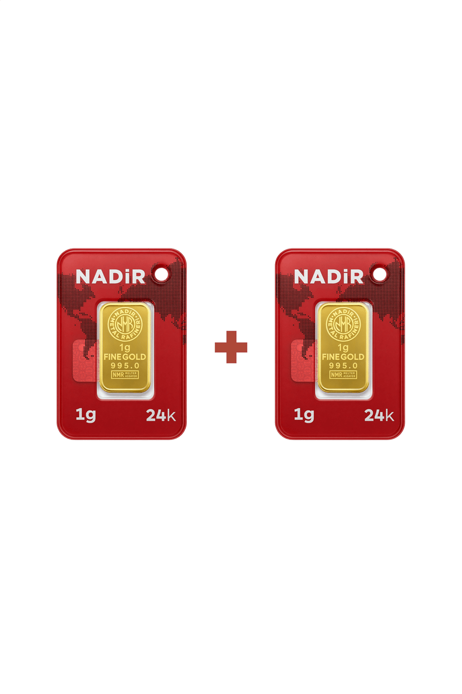 Nadir Gold 24 Ayar 2 Gram Külçe Altın (2 Adet 1 Gram Külçe Altın )