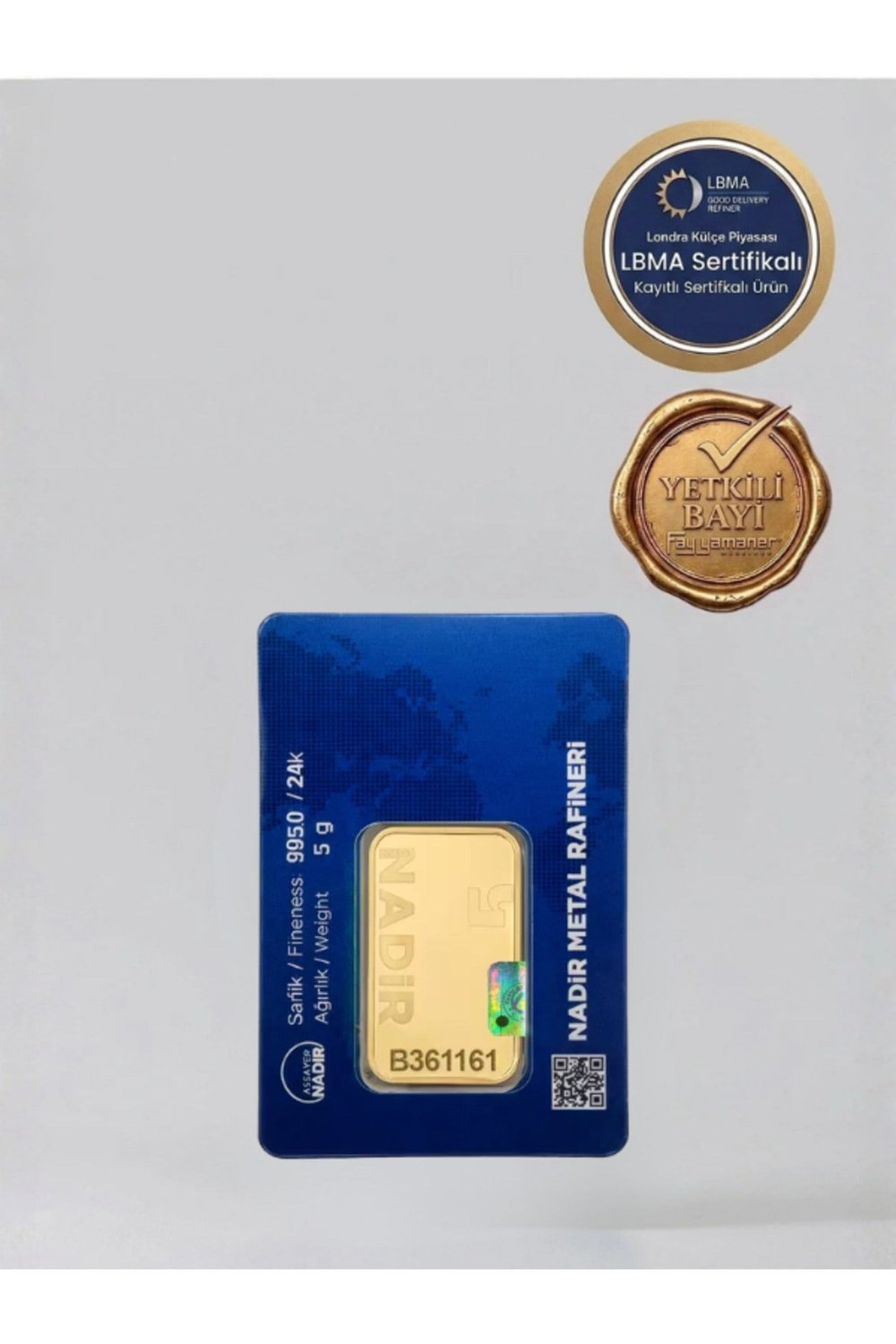 24 Ayar 5 Gram Külçe Altın