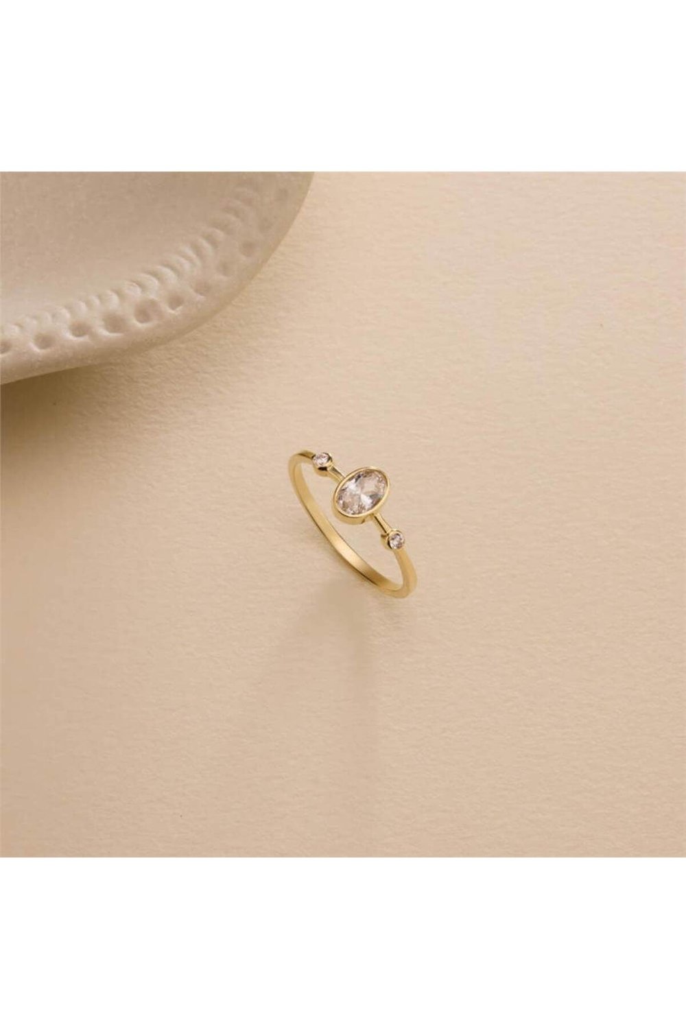 14 Ayar Minimal Yüzük