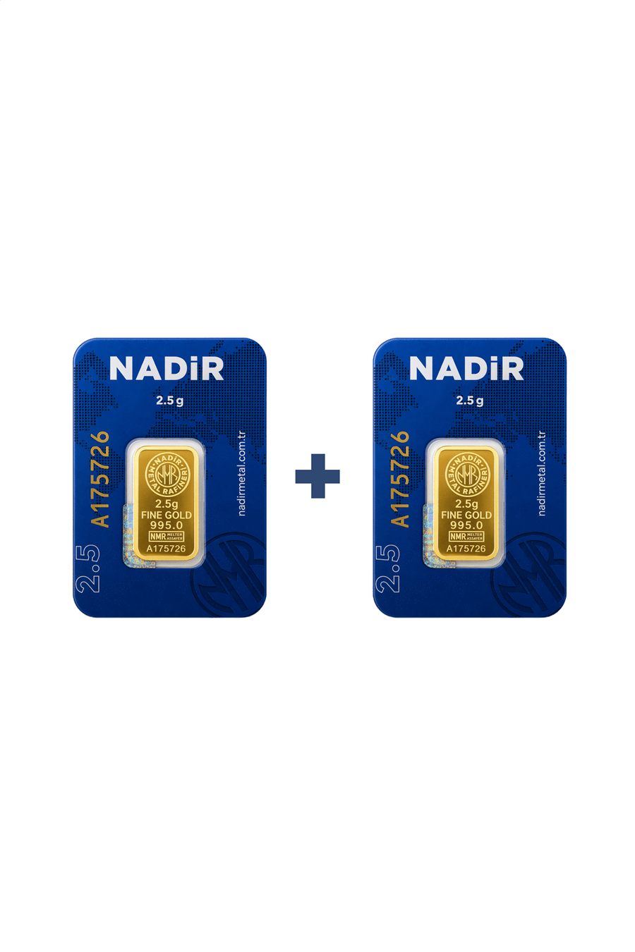 Nadir Gold 24 Ayar 5 Gram Külçe Altın (2 Adet 2,5 Gram Külçe Altın )