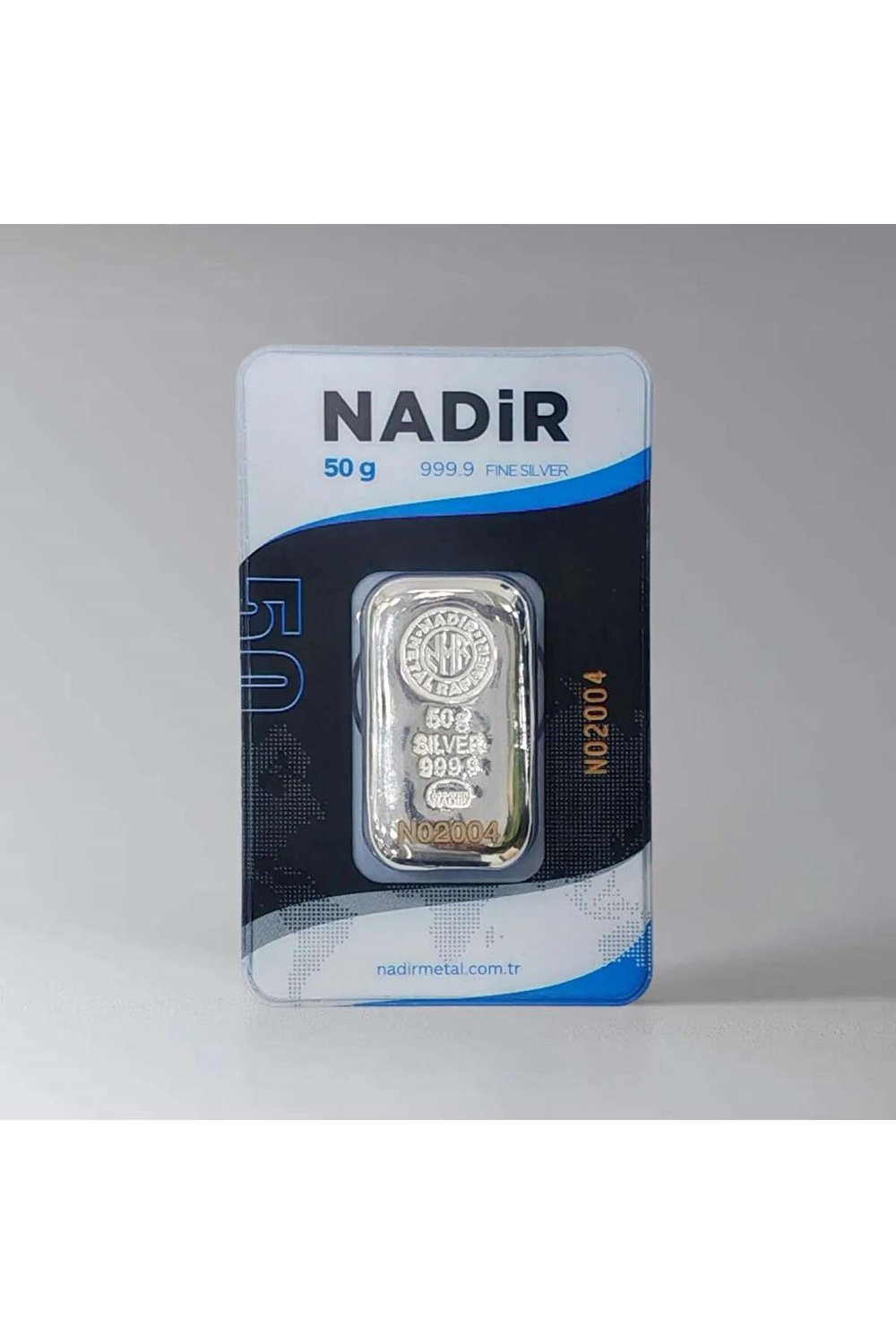 Nadir 50 Gram Külçe Gümüş