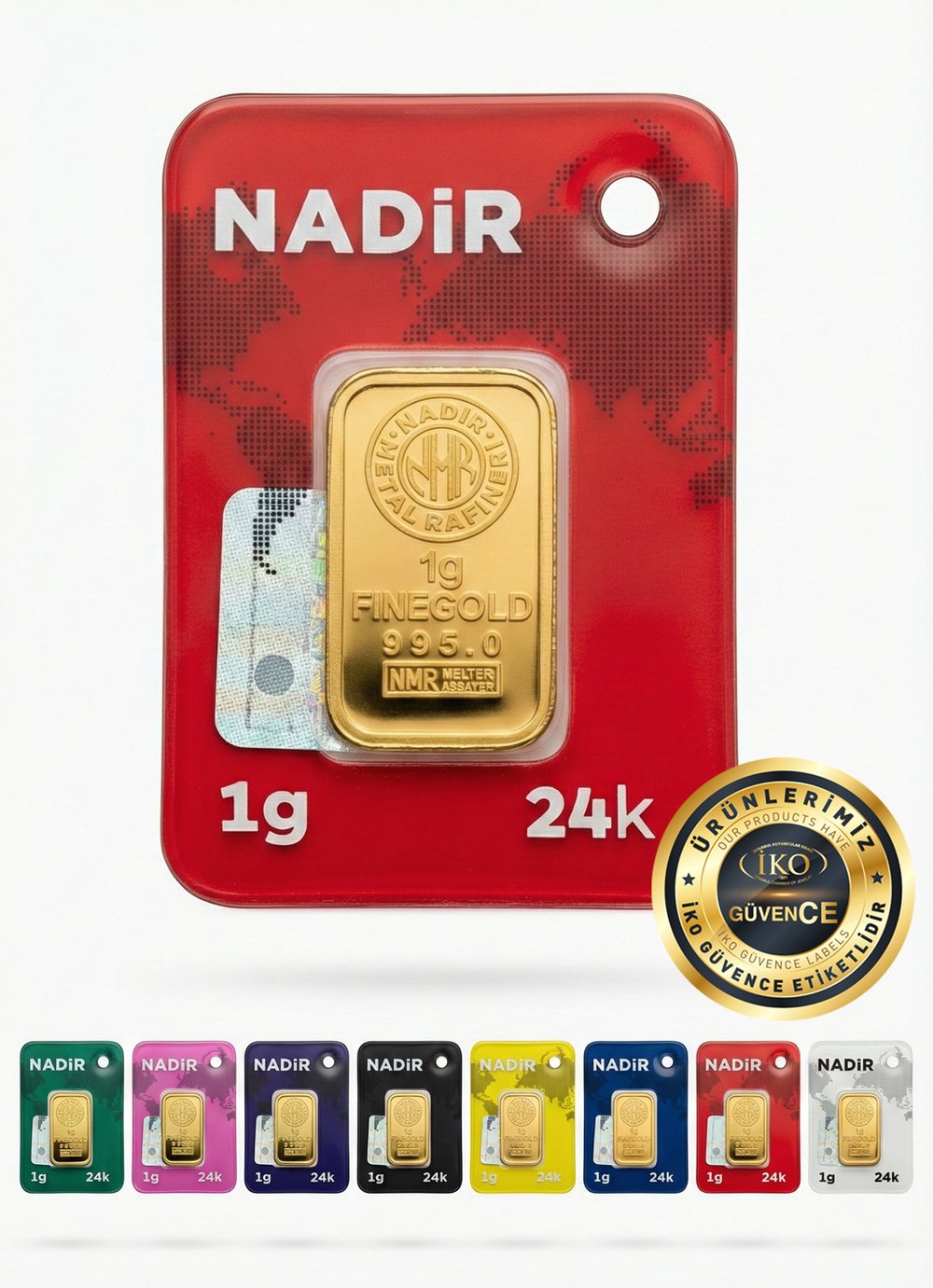 Nadir Gold 24 Ayar 1 Gram Külçe Altın