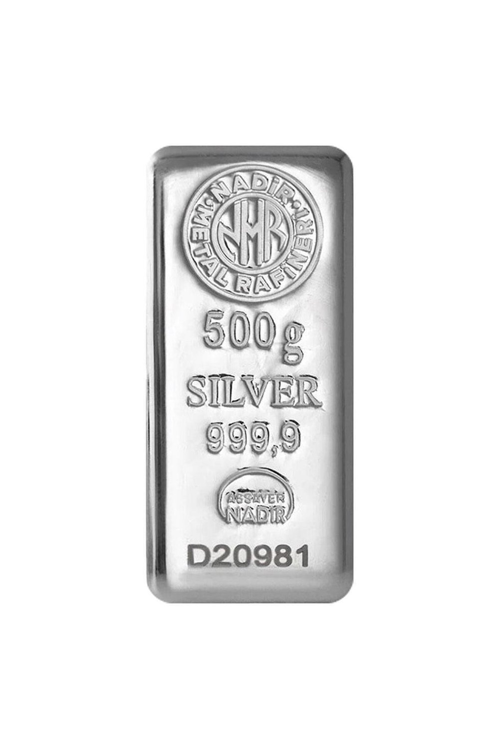 NadirGold 500 Gr Gümüş Külçe