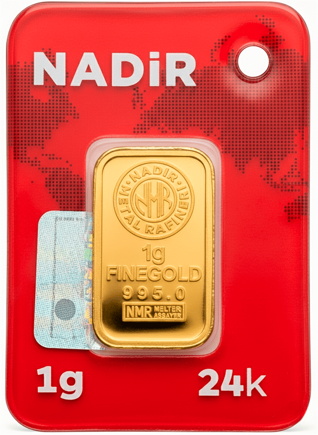 GAR 24 Ayar 1 Gram Külçe Altın
