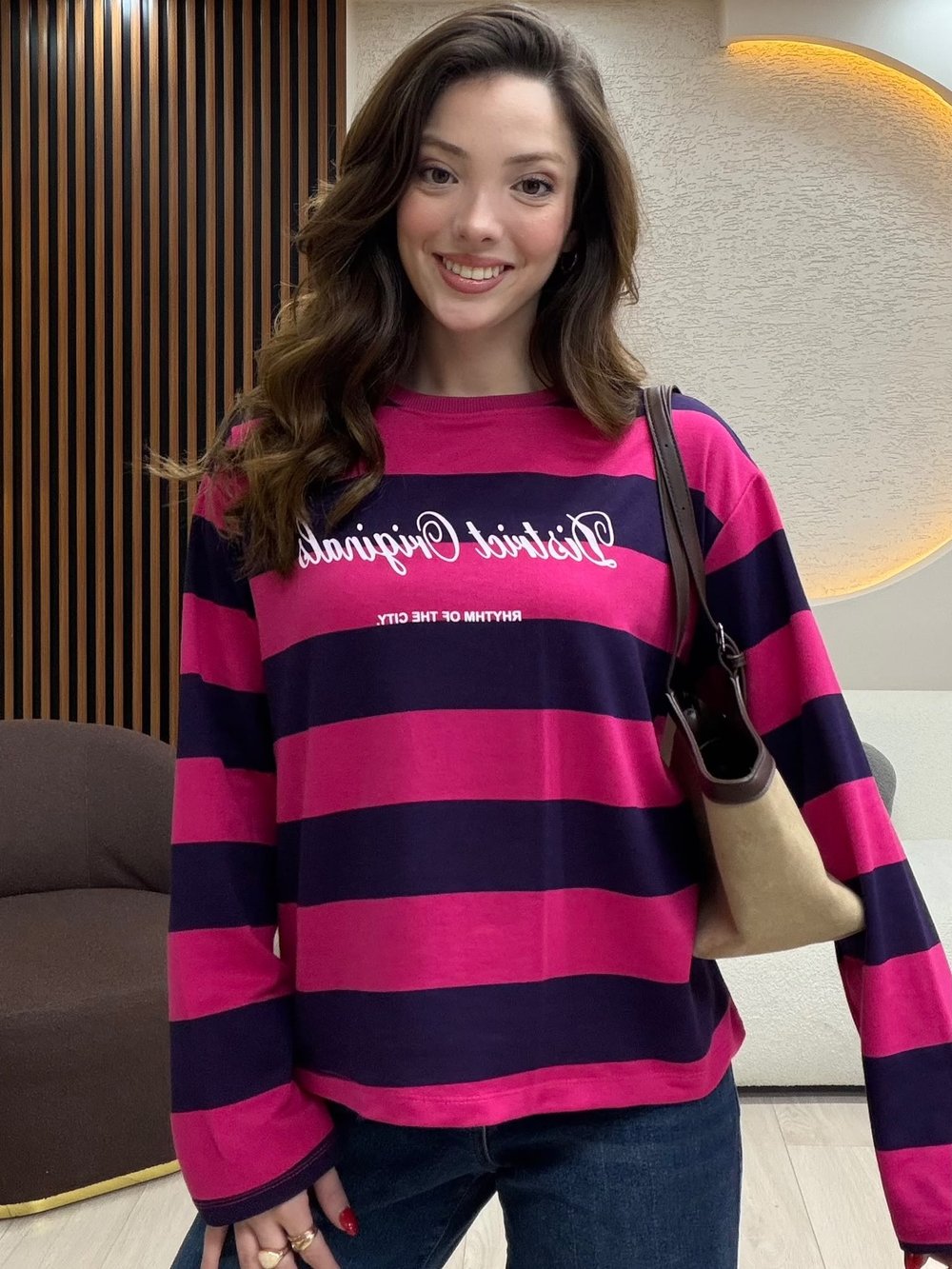 District Çizgili Sweaters NVM-3097