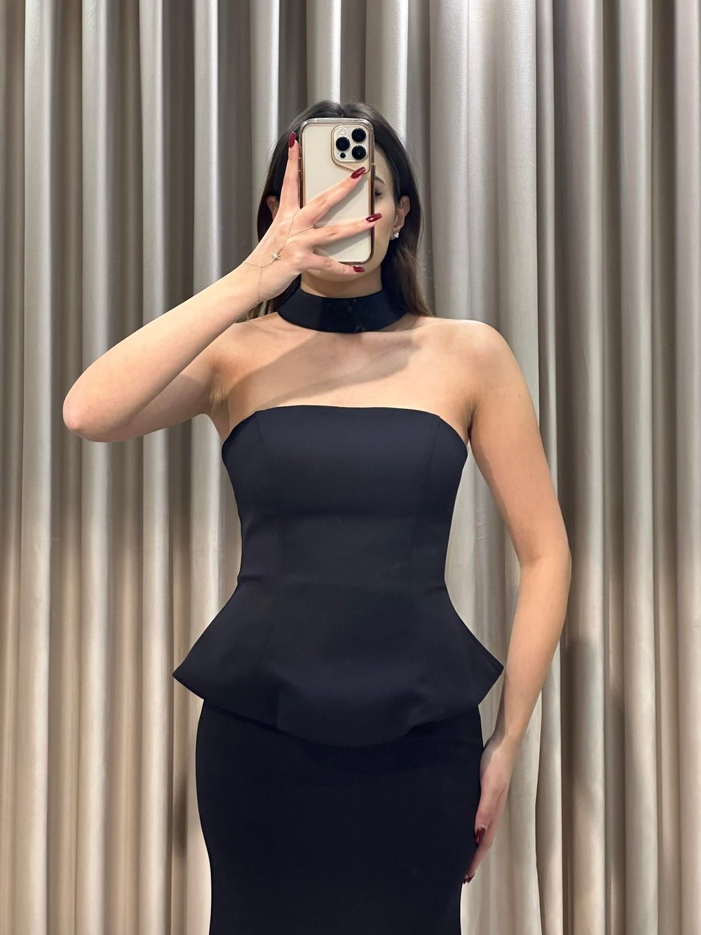Siyah Staplez Balık Model Abiye Elbise | Kaleiçi Yıldızlar