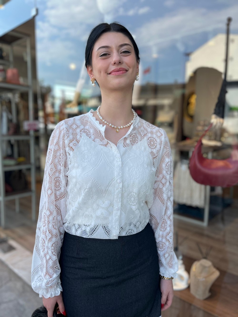 Romantik Güpür Gömlek