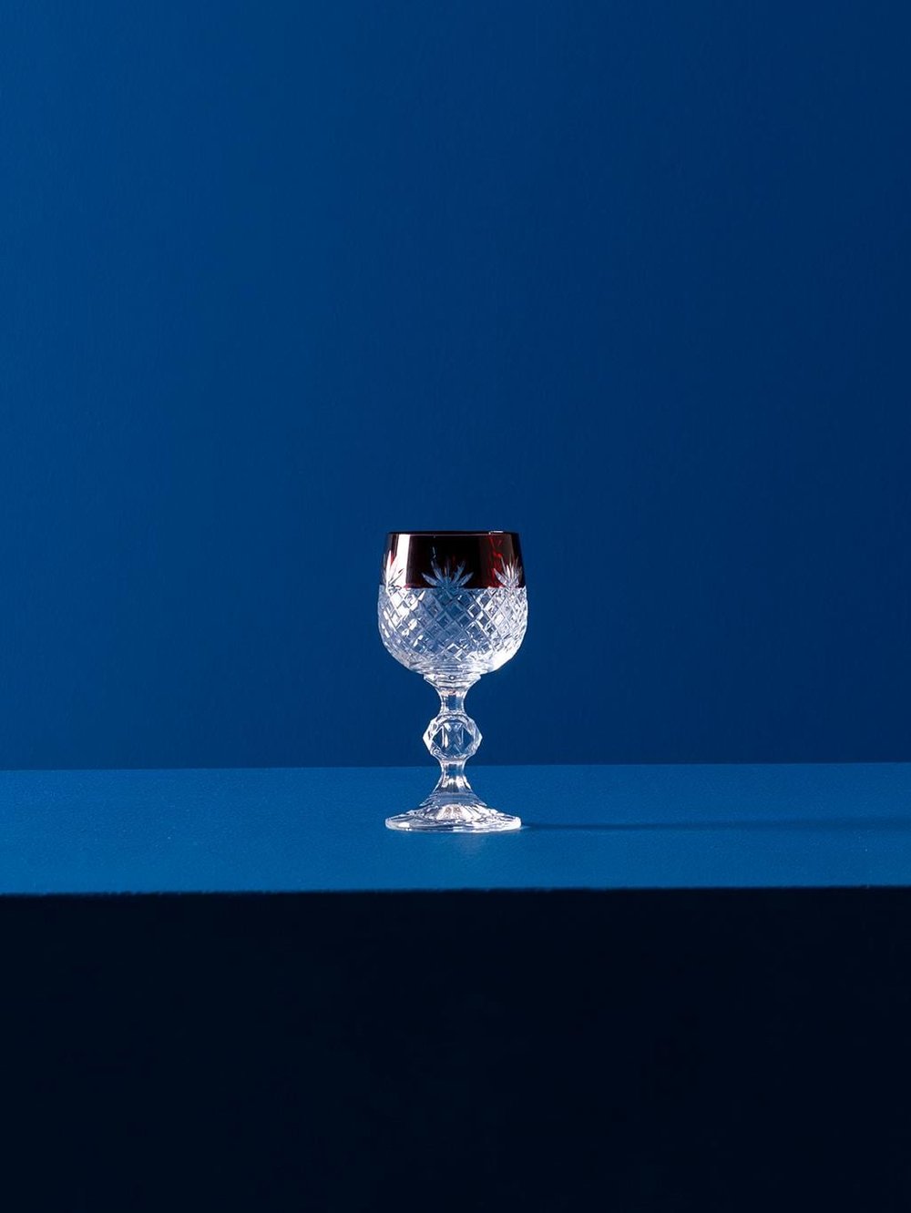 Renkli Kristal Şarap Kadehi Seti – 6lı Yıldız Kesim