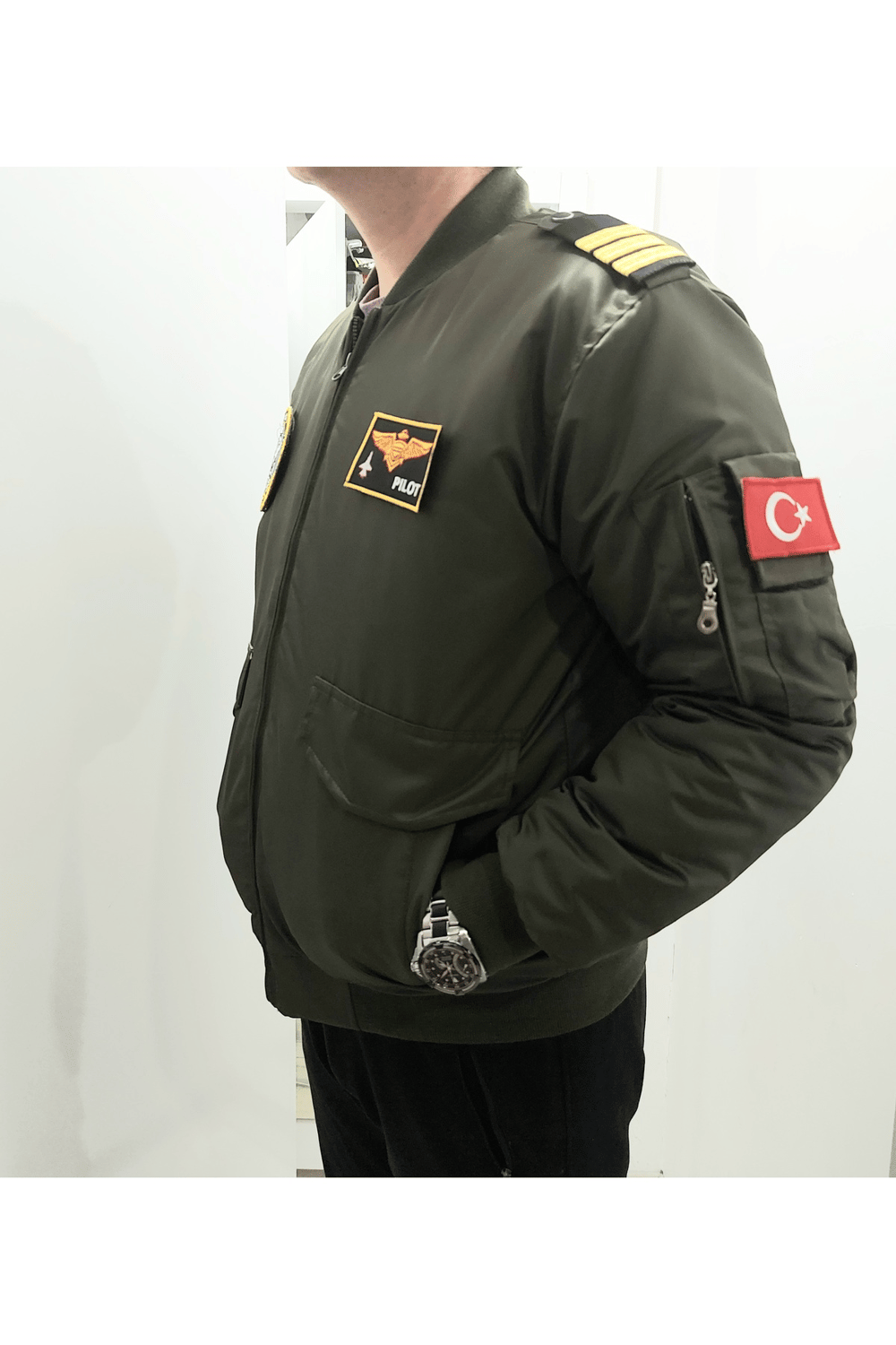 Apoletli Şişme Pilot Montu