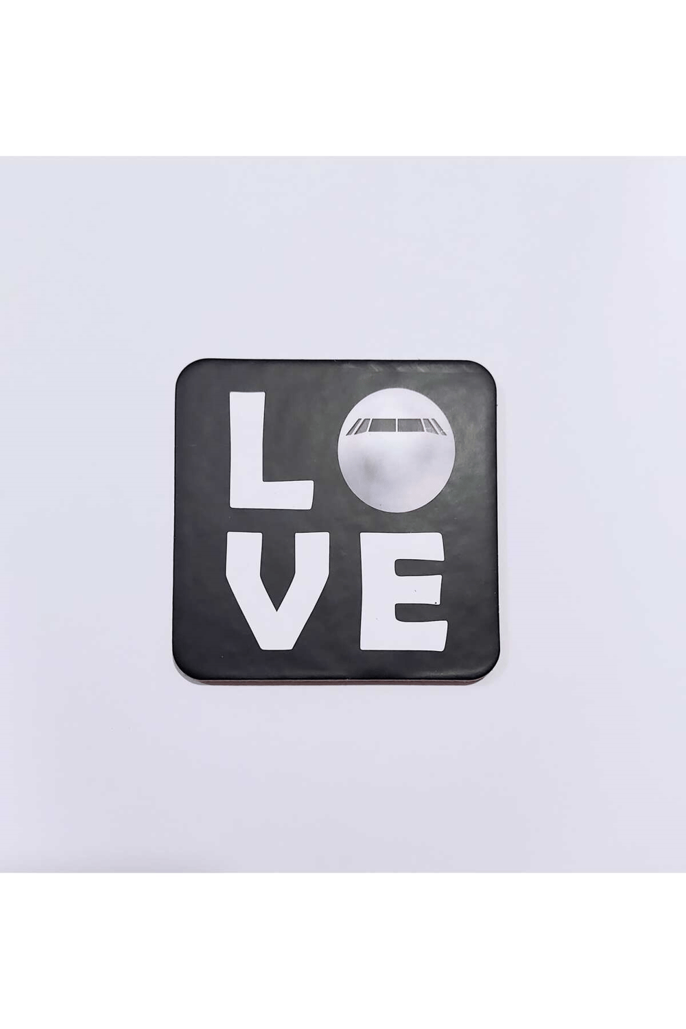 Love Baskılı Bardak Altlığı