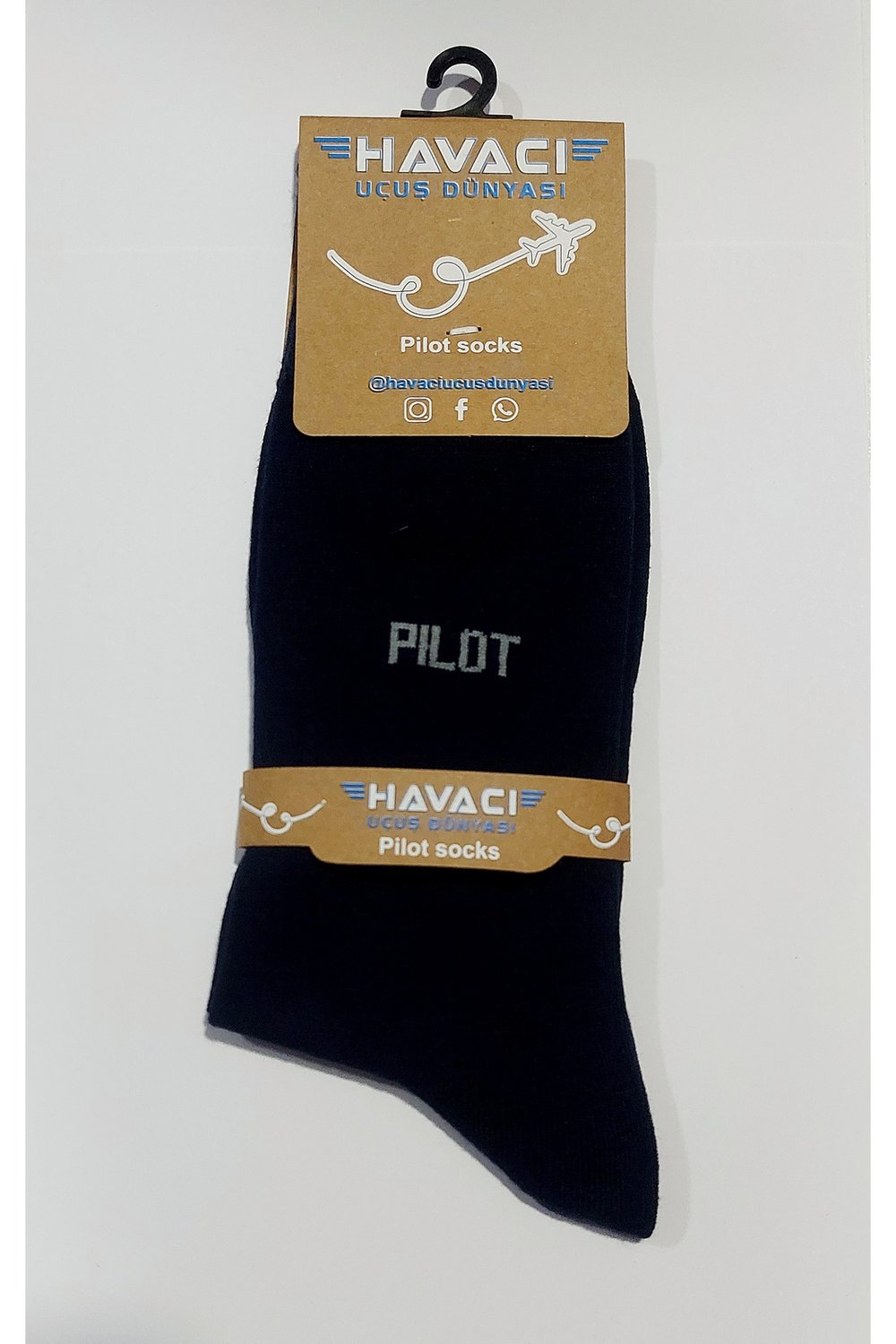 Pilot Nakışlı Bambu Çorap